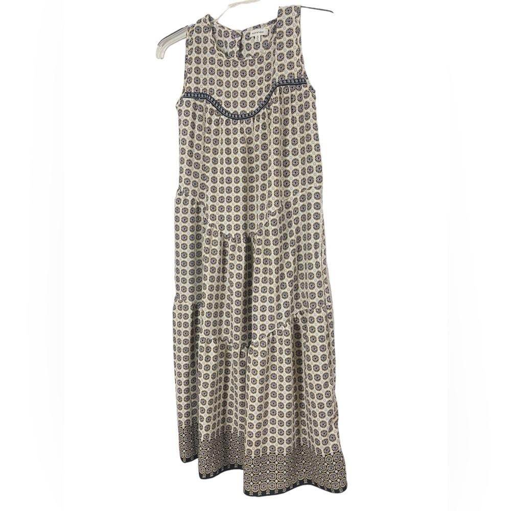 Max Studio sleeveless prairie style long dress. Size XS GUC - Picture 4 of 14